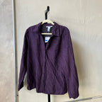 NWT Purple Button Up (XL)