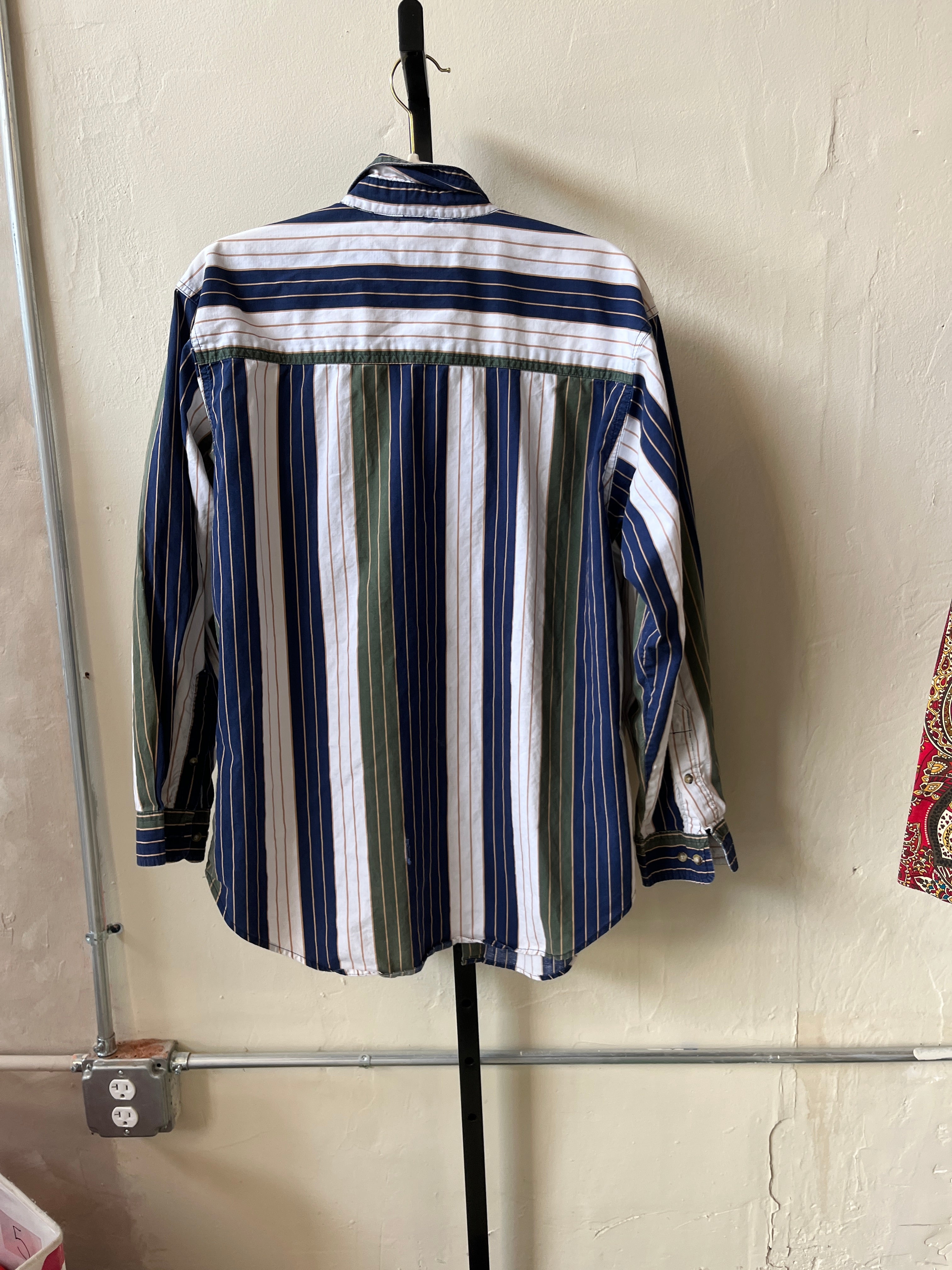 Striped Button Up (L)