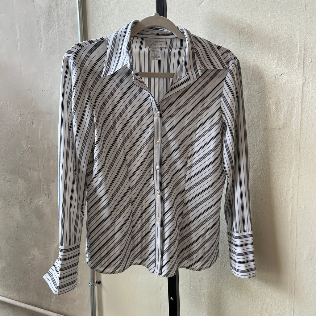 Striped Button Up (M)