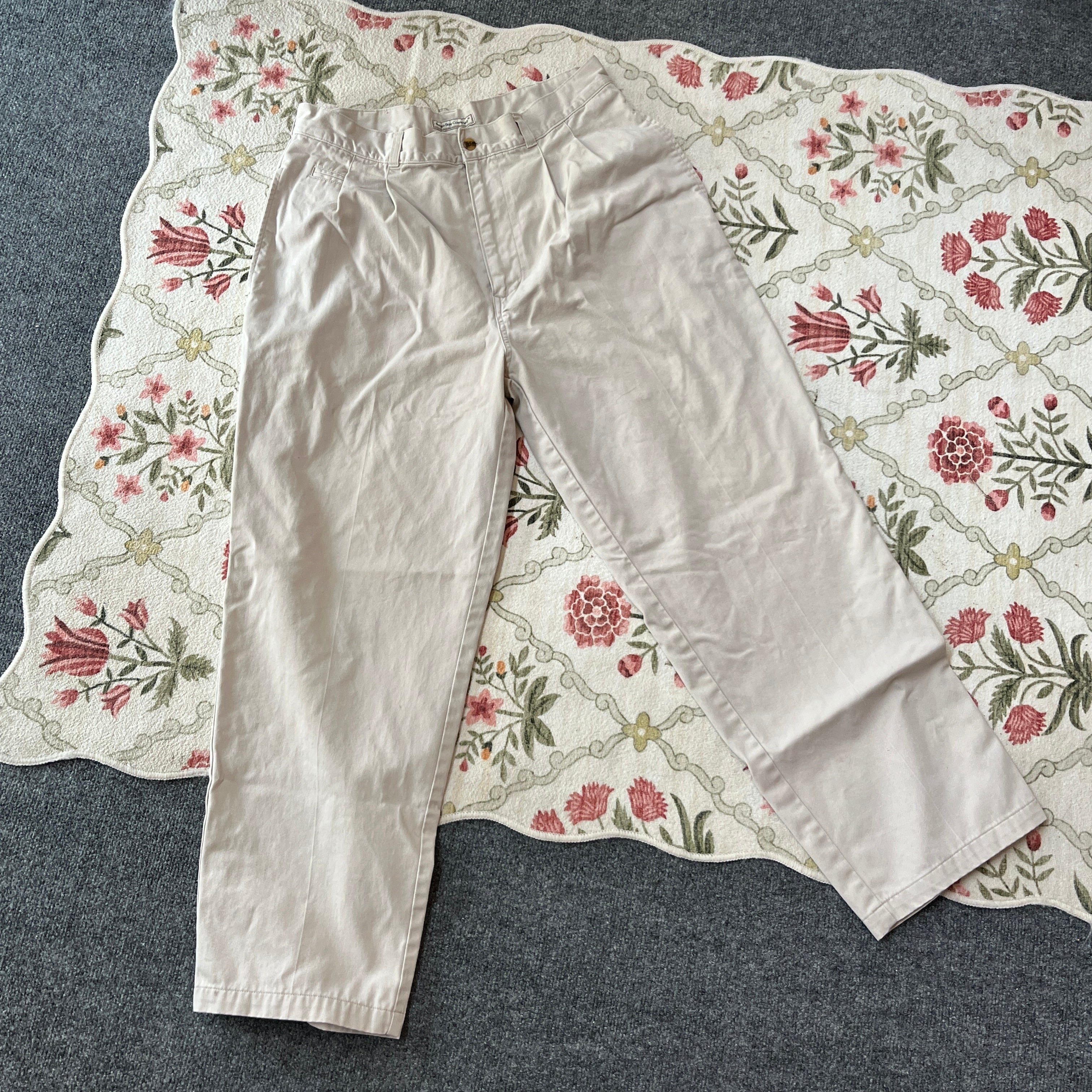 Vintage Tan Trousers (34” waist)