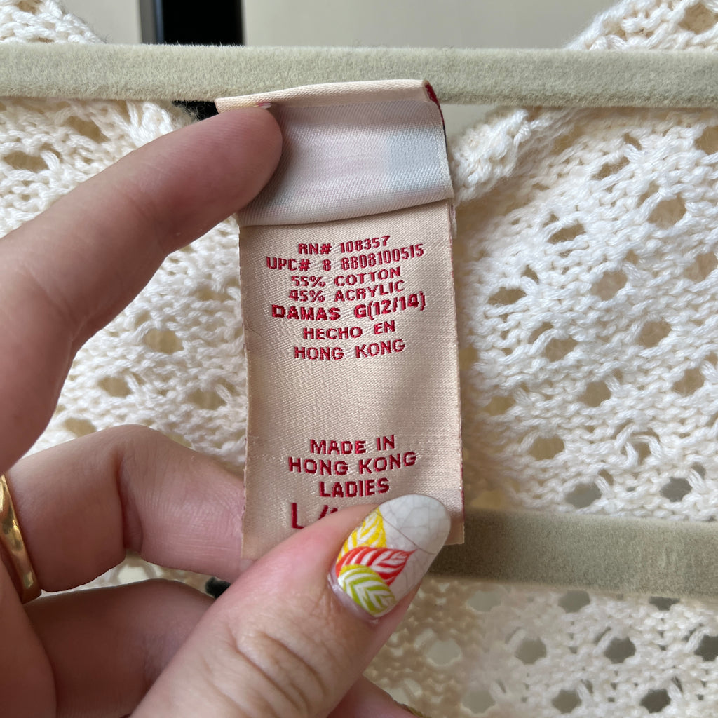 y2k Crochet Cardigan (L)