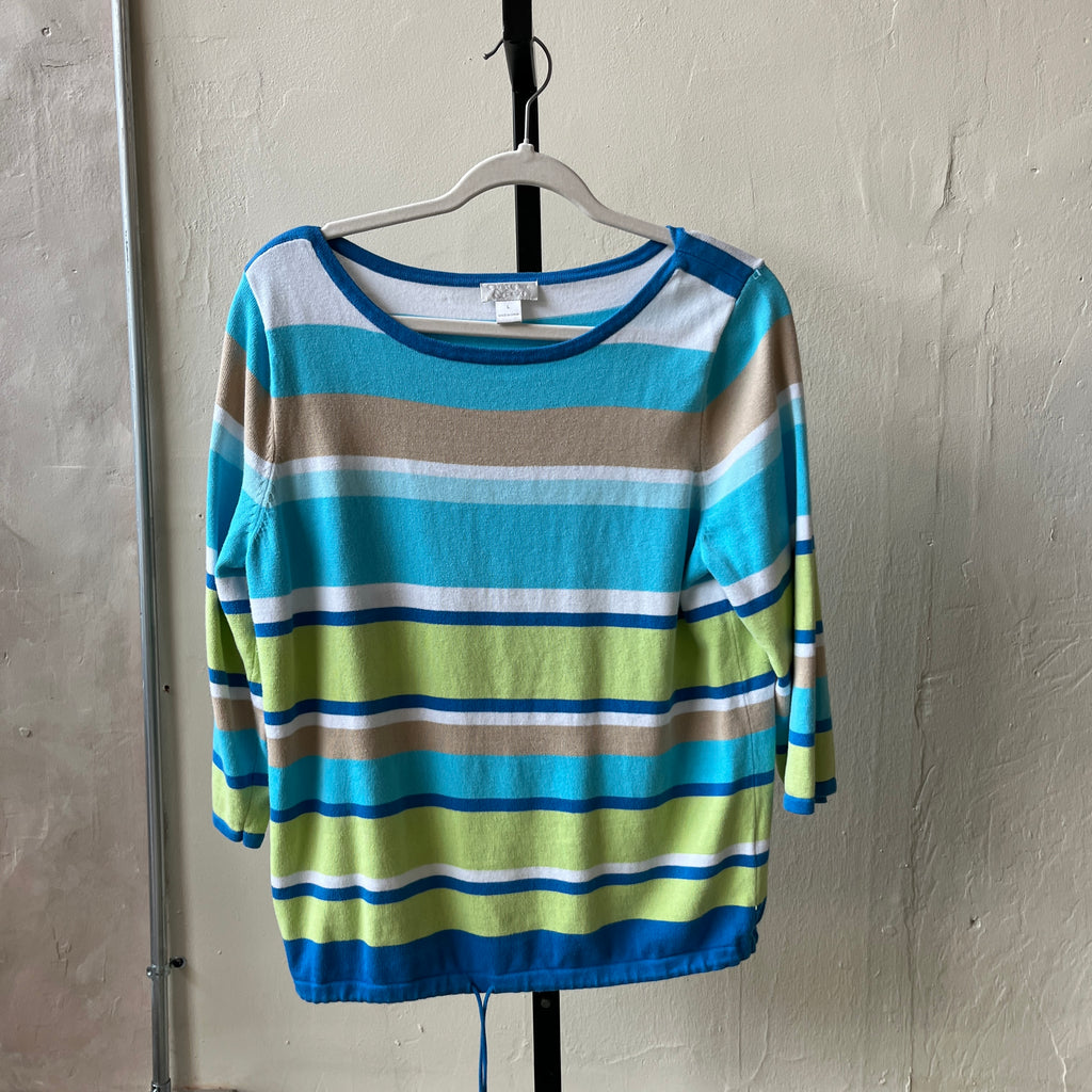 Striped Beach Sweater (L)