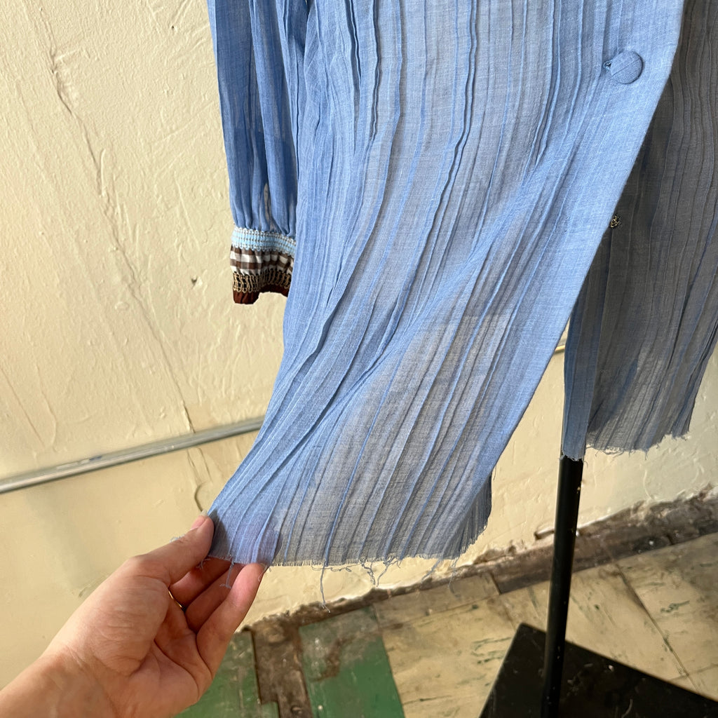 Blue Button Up (M)