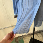 Blue Button Up (M)