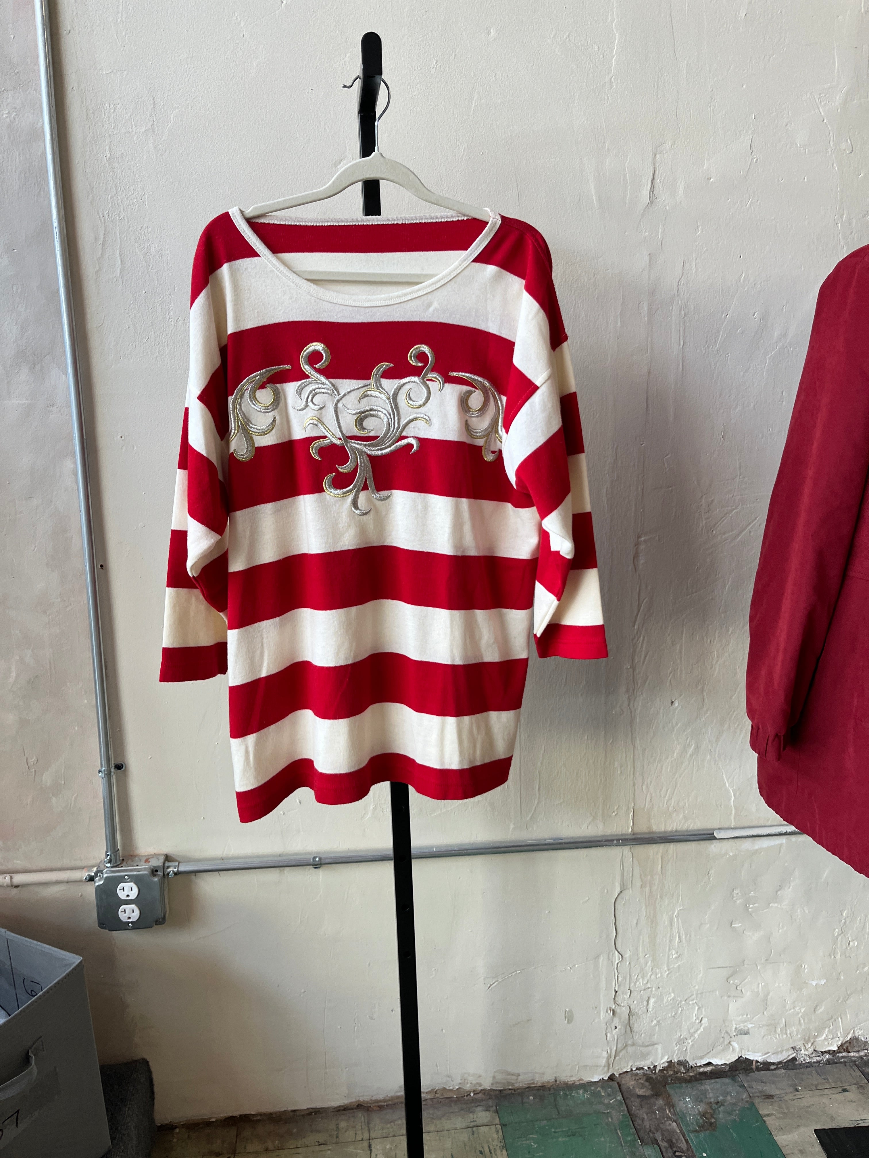 80s Striped Shirt (L)