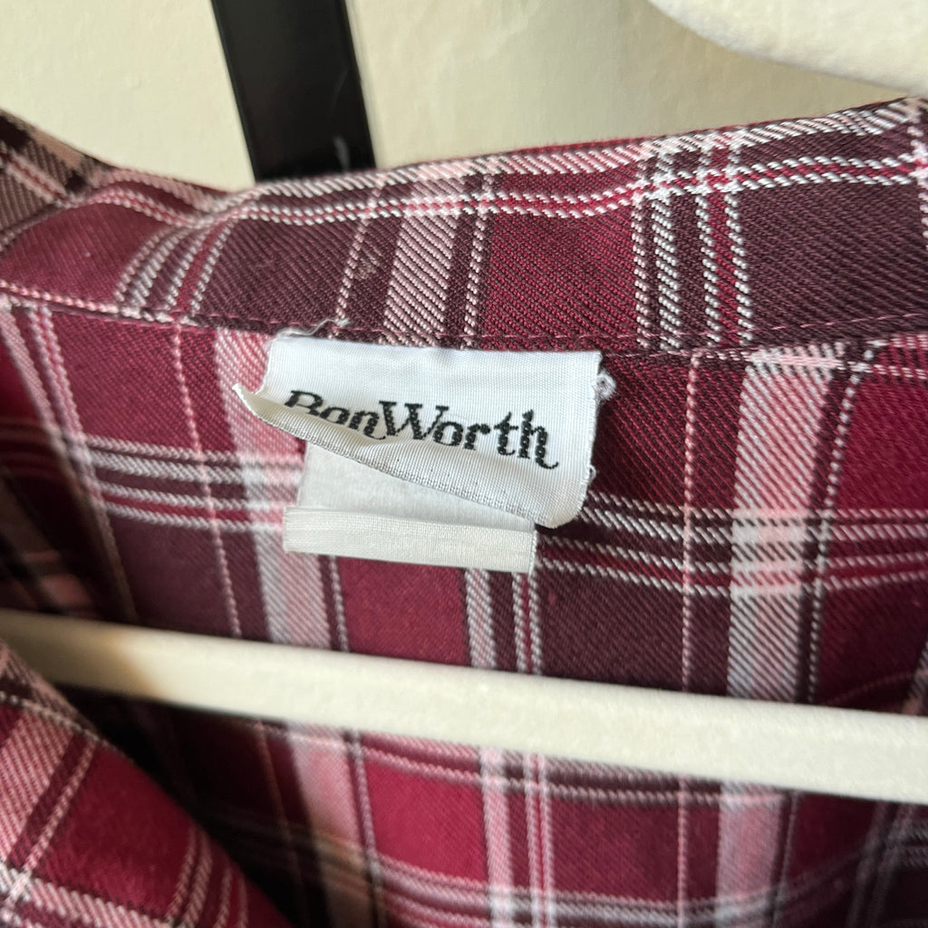 Plaid Zip Up (XL)