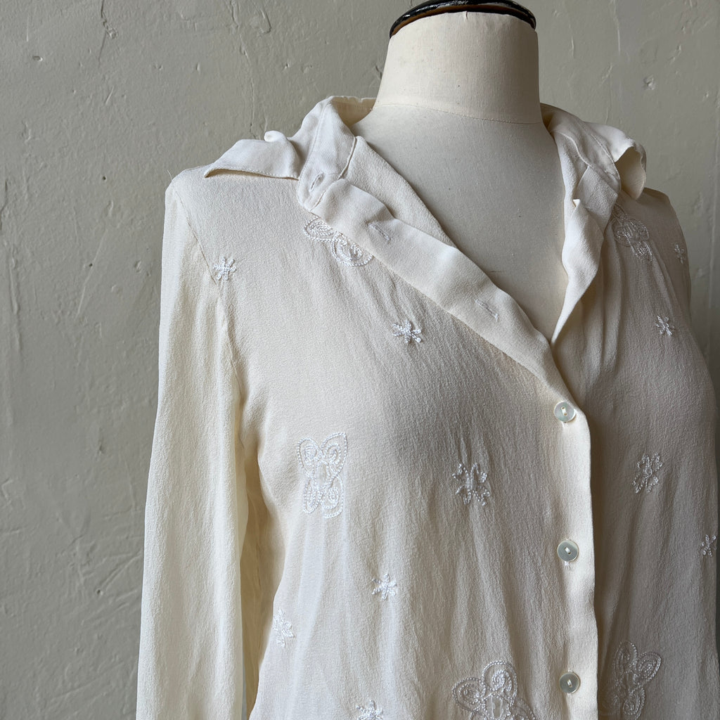 Silk Button Up (M)