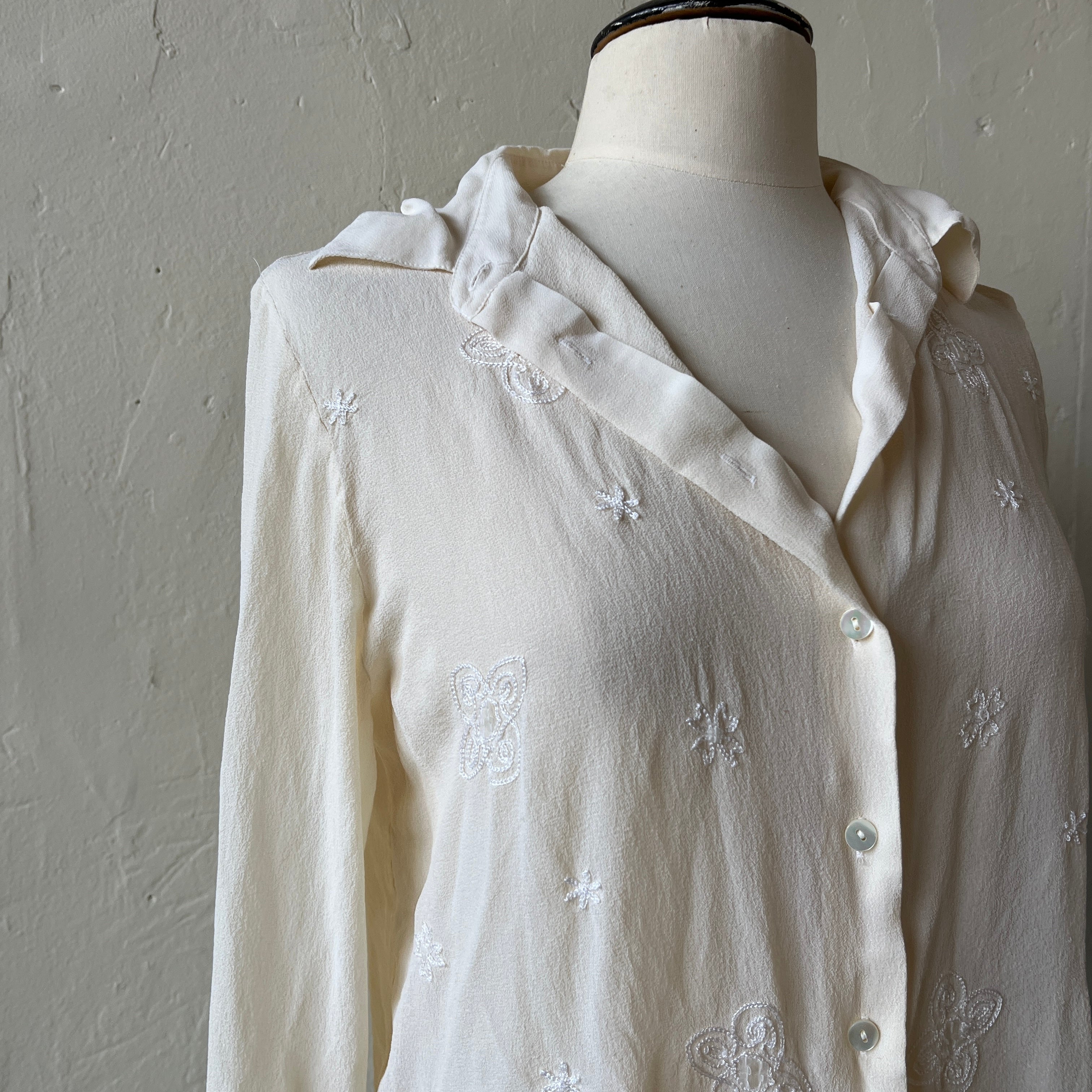 Silk Button Up (M)