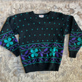 80s Black Sweater (M)
