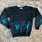 80s Black Sweater (M)