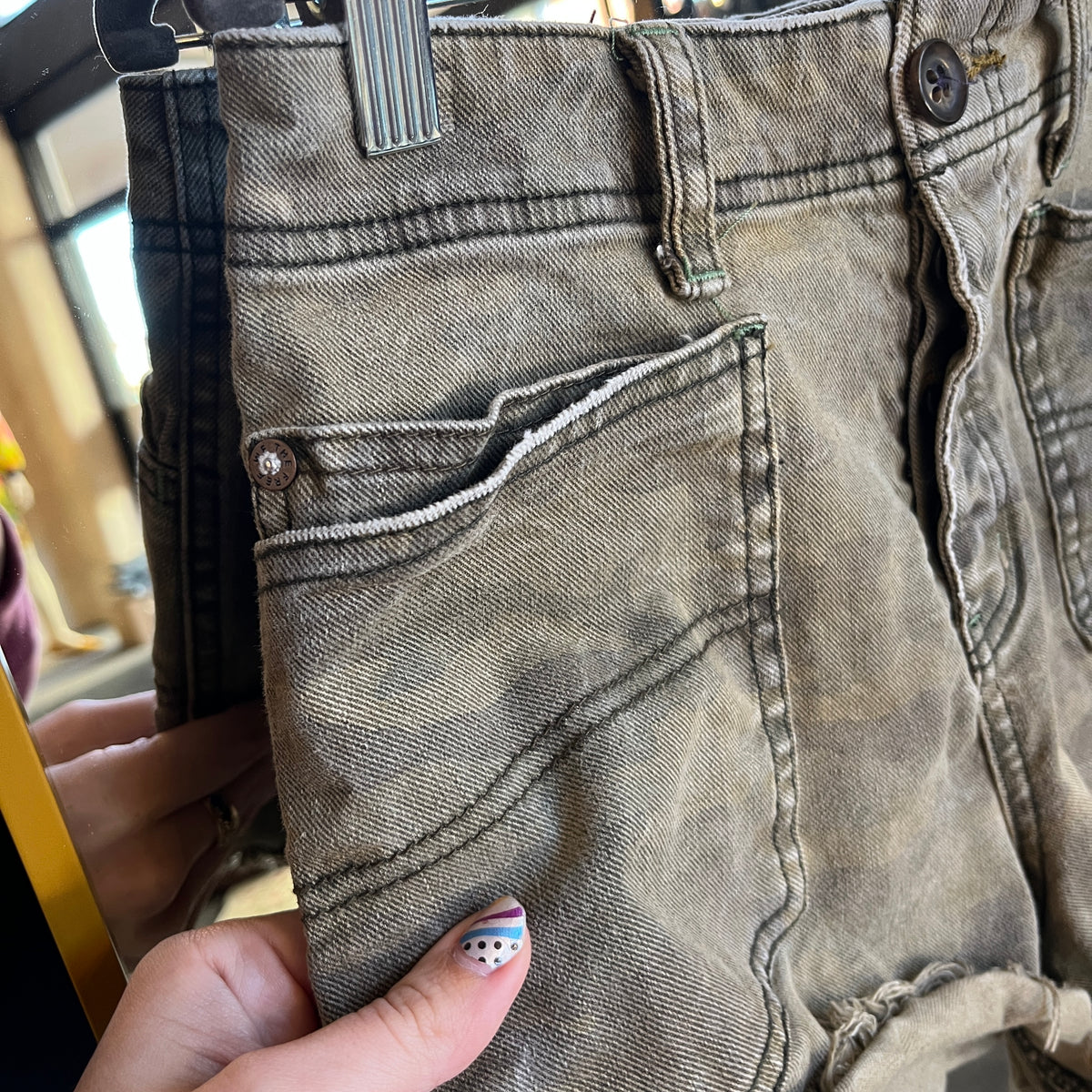 Free People Camo Shorts (28” waist)