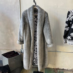 Faux Fur Coat (L)