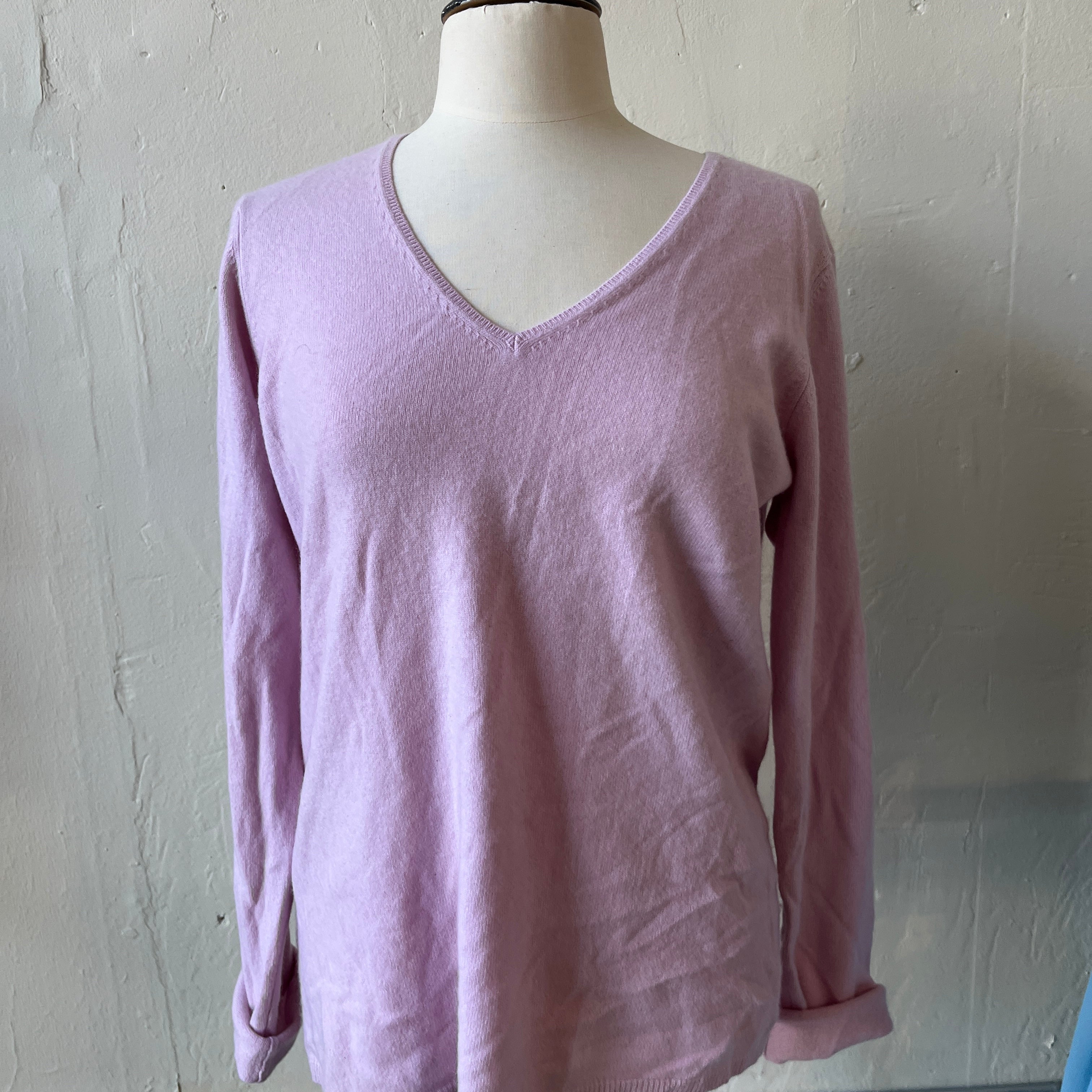Pink Cashmere Sweater (XL)