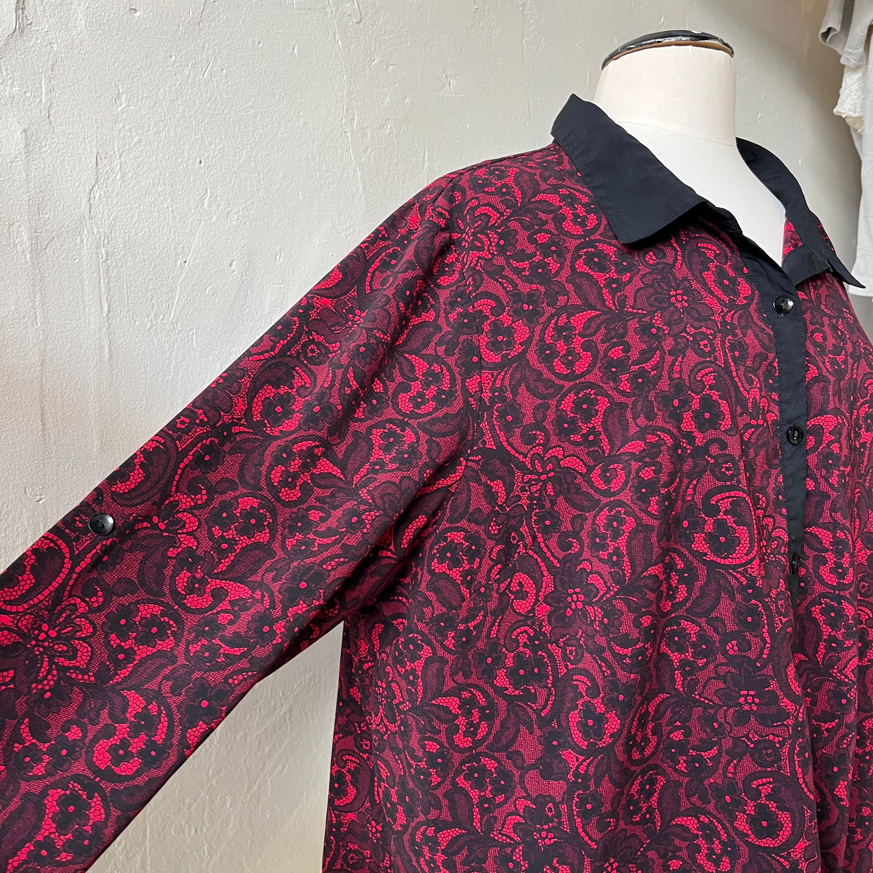 Red & Black Blouse (2X)