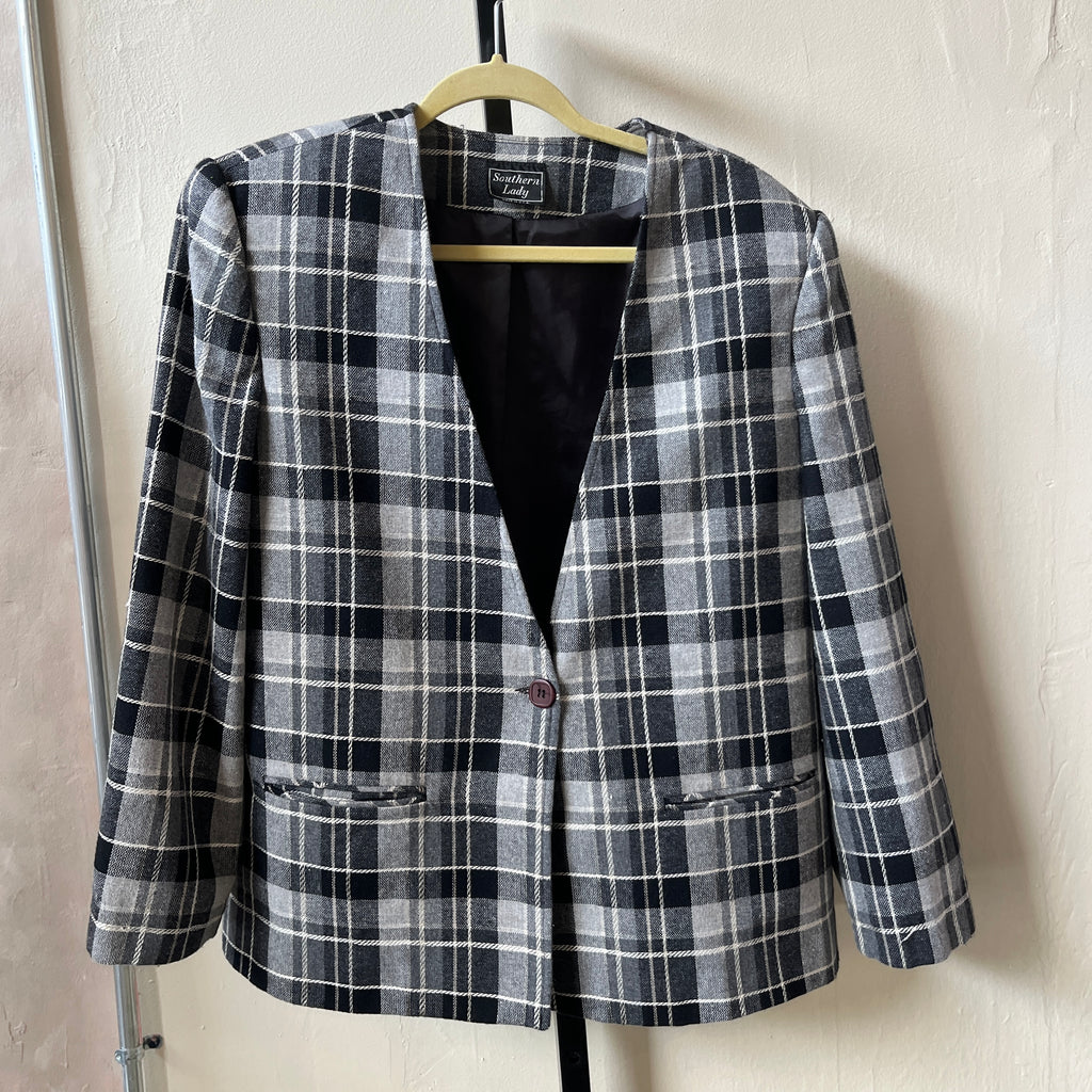 Plaid Blazer