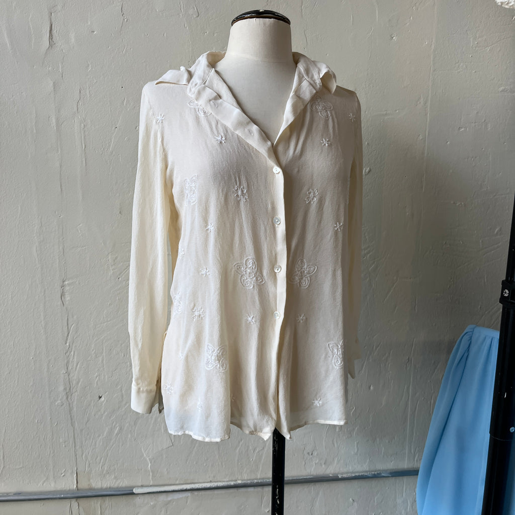 Silk Button Up (M)