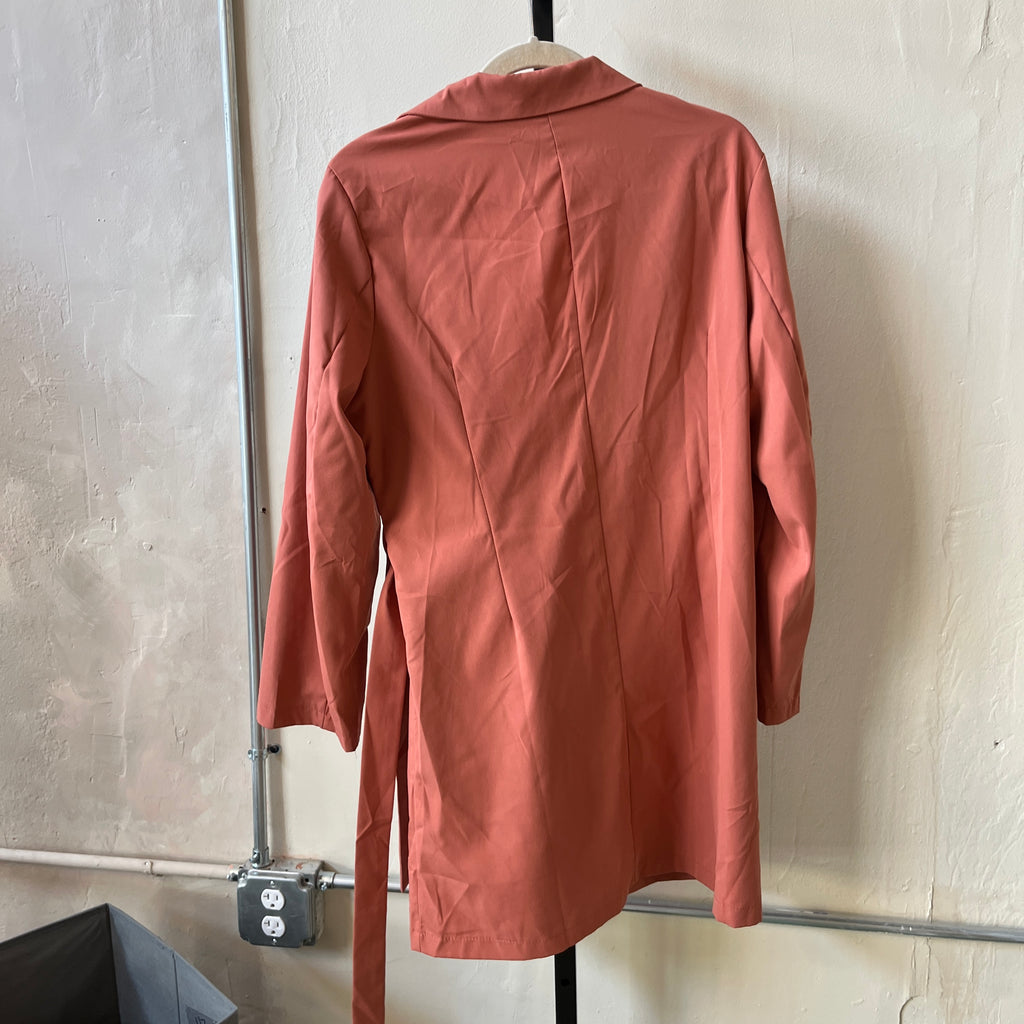 Pink Trench Coat (M)