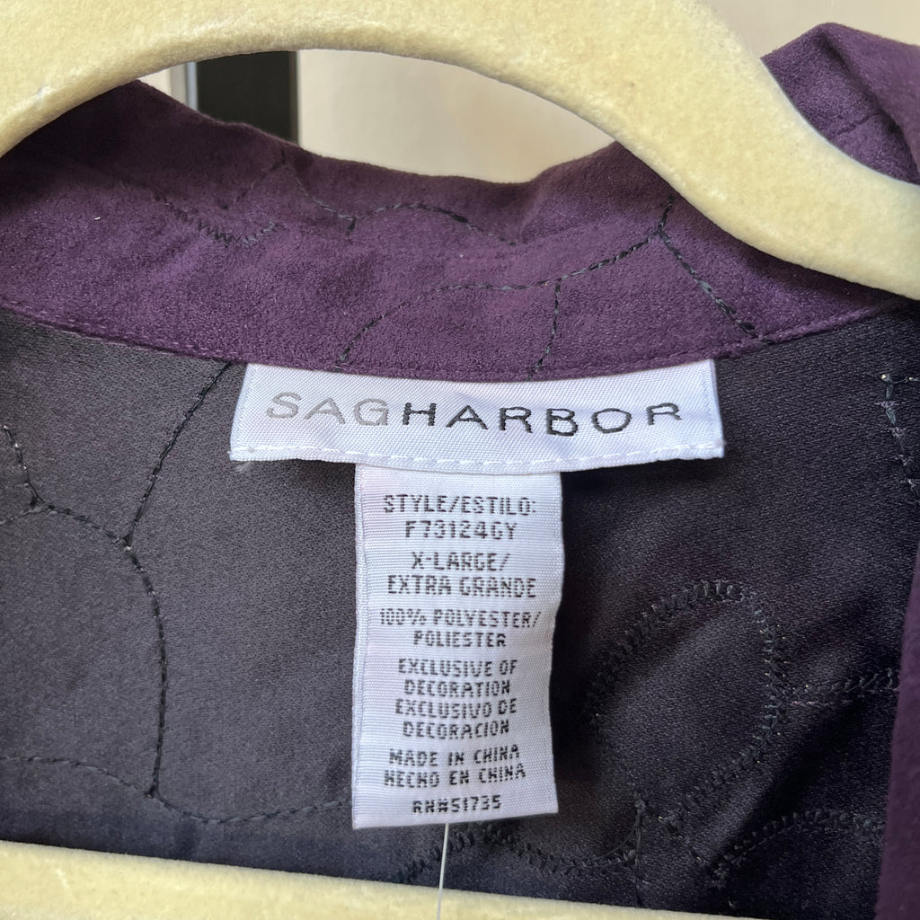 NWT Purple Button Up (XL)