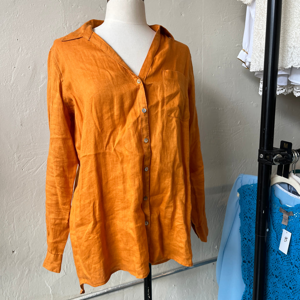 Linen Button Up (M)