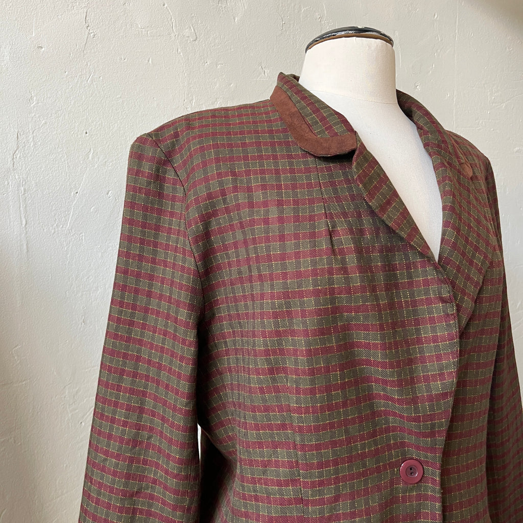Plaid Blazer (M)