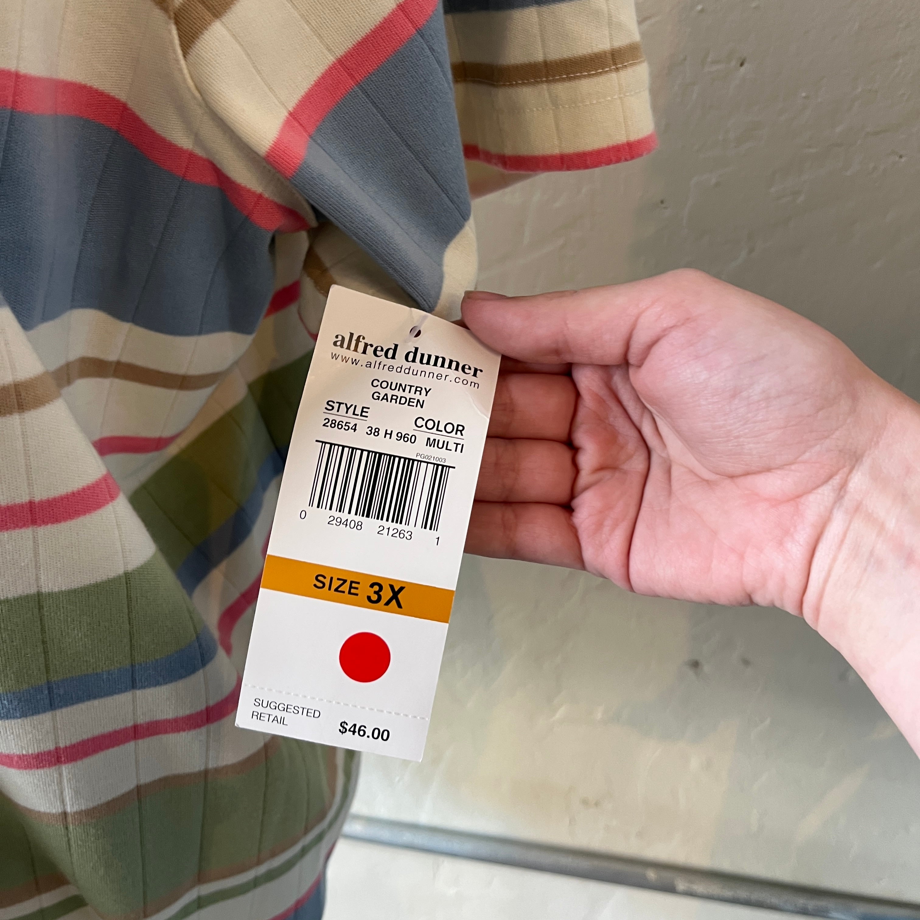 NWT Striped Top (3X)