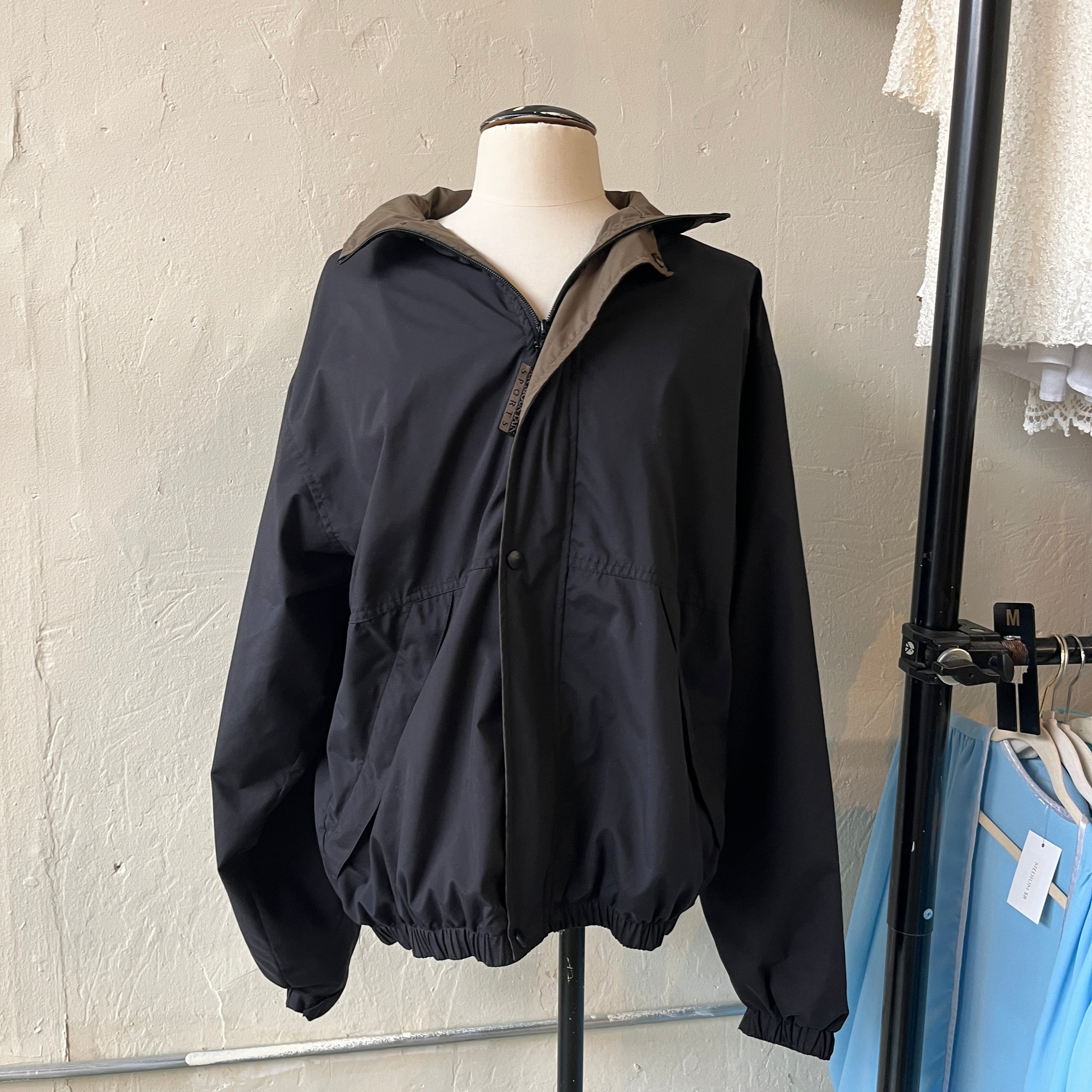 Black Windbreaker (M)