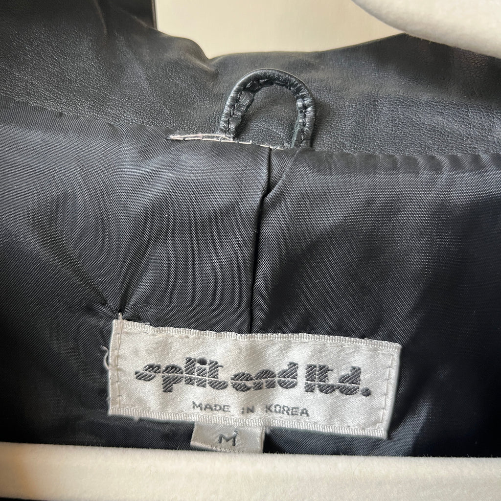 Leather Trench Coat (M)