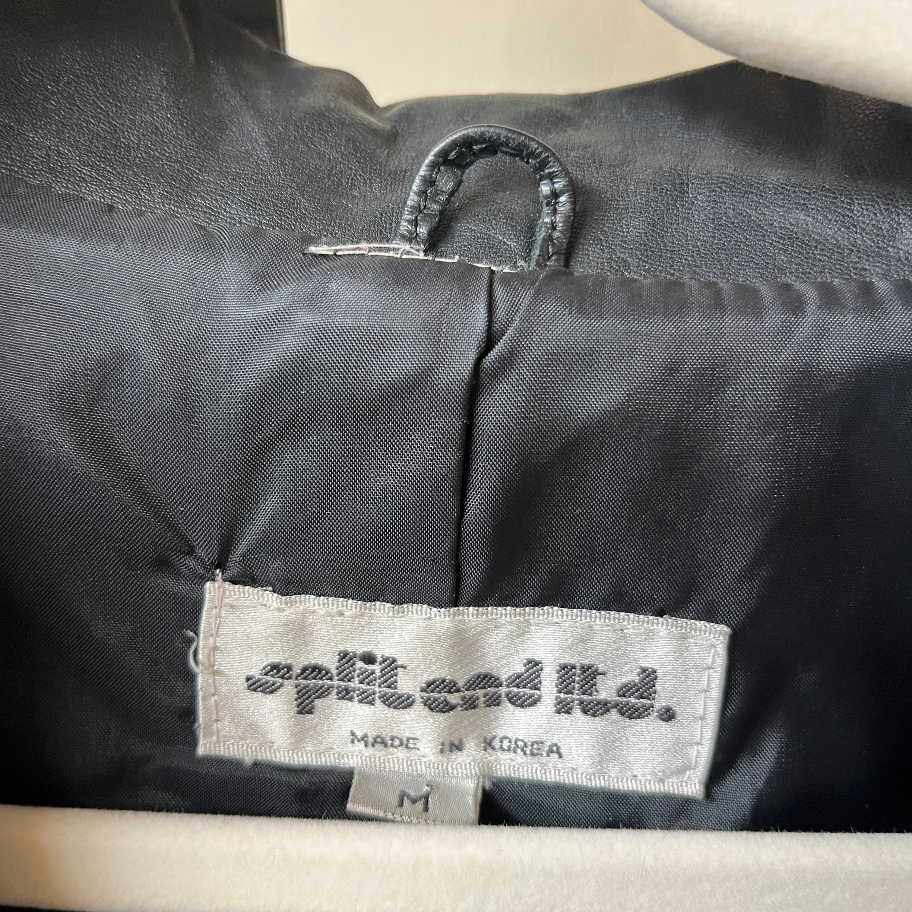 Leather Trench Coat (M)