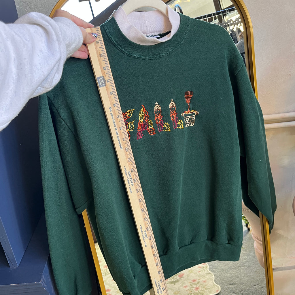 Fall Embroidered Sweatshirt (M)