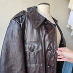 70s Men’s Leather Trench Coat (42)