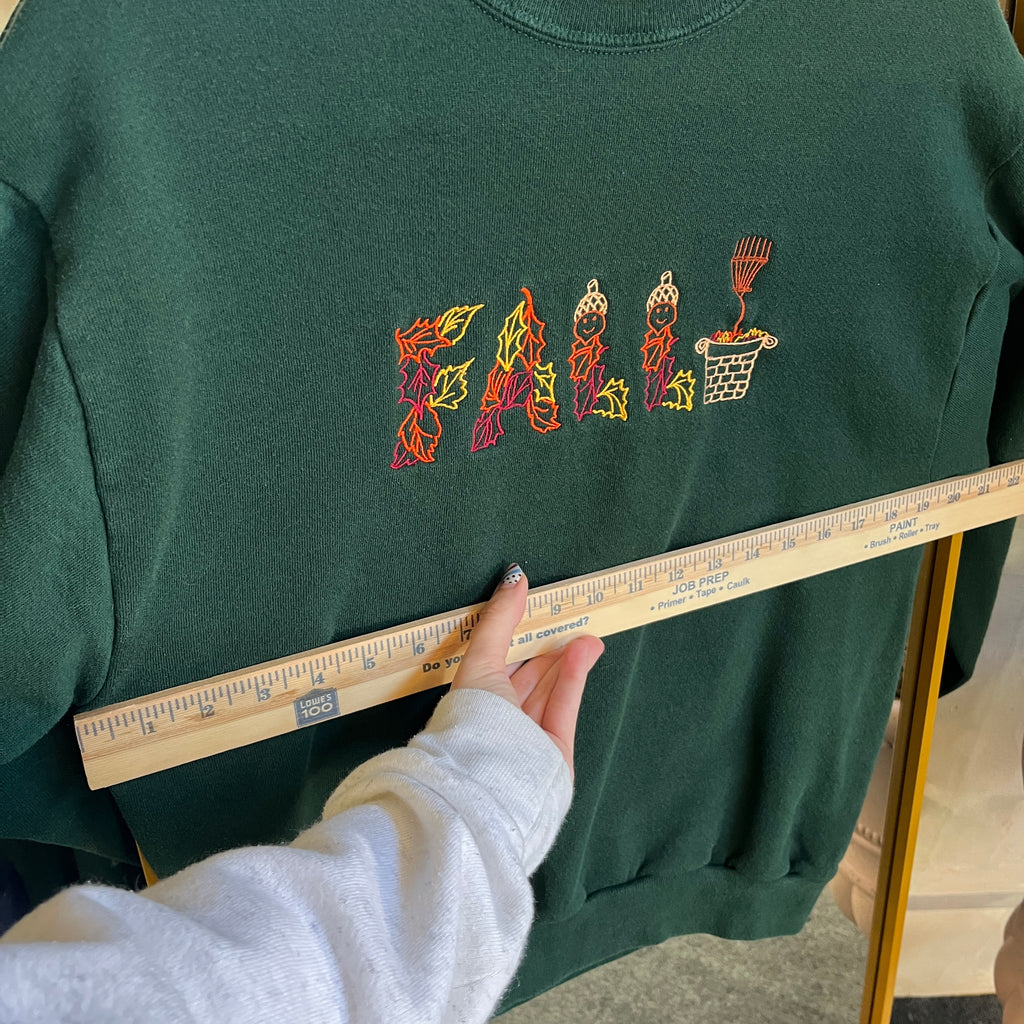 Fall Embroidered Sweatshirt (M)