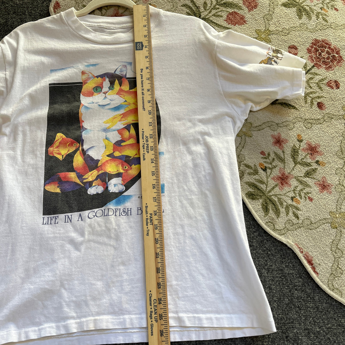 Cat & Fish Vintage T-shirt (M)