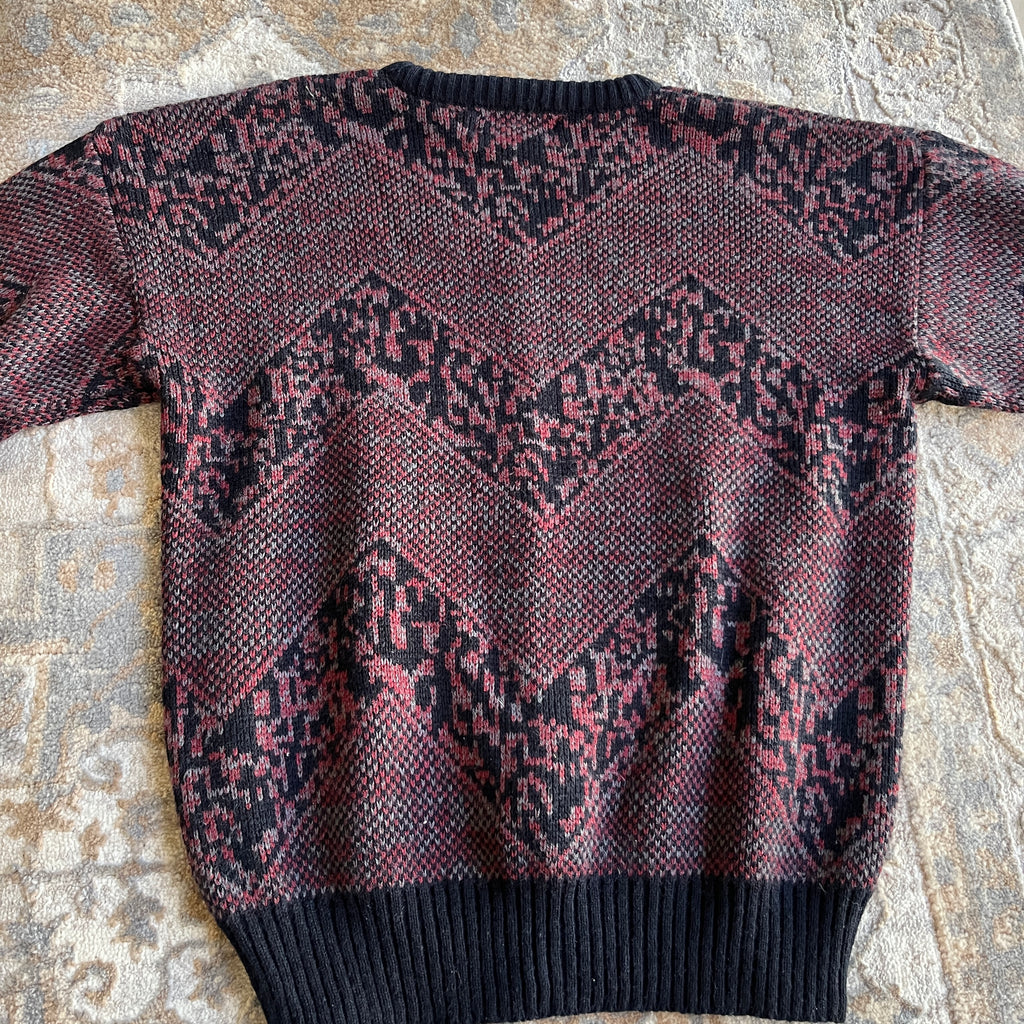 Vintage Sweater with Leather (L)
