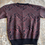 Vintage Sweater with Leather (L)
